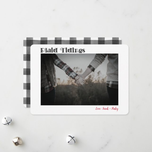 Festiva Tarjeta de vacaciones fotográficas de Buffalo Plai (Anverso/Reverso In Situ)