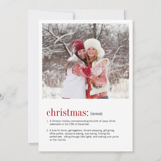 Festiva Tarjeta de vacaciones fotográficas de definición d (Anverso)