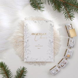 Festiva Tarjeta de vacaciones fotográficas de Winter Wonde