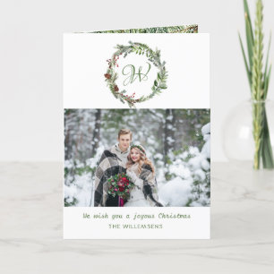 Festiva Tarjeta de vacaciones fotográficas para Navidades
