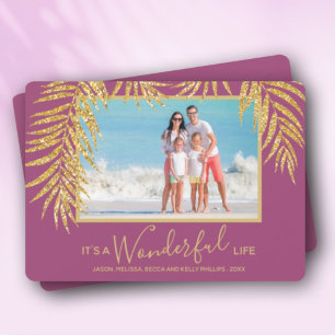 Festiva Tarjeta de vacaciones fotográficas para Navidades