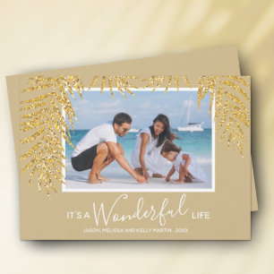 Festiva Tarjeta de vacaciones fotográficas para Navidades