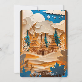 Festiva Tarjeta de vacaciones fotográficas Winter Wonderla