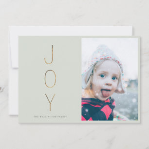Festiva Tarjeta de vacaciones Golden JOY para fotografía m