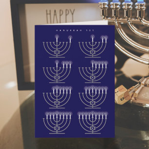 Festiva Tarjeta de vacaciones Hanukkah 101