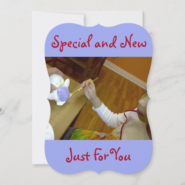 Festiva Tarjeta de vacaciones hecha justo para ti por Rose (Anverso)