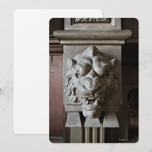 Festiva Tarjeta de vacaciones Lion Head Flat