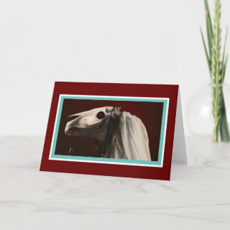 Festiva Tarjeta de vacaciones Mari Lwyd