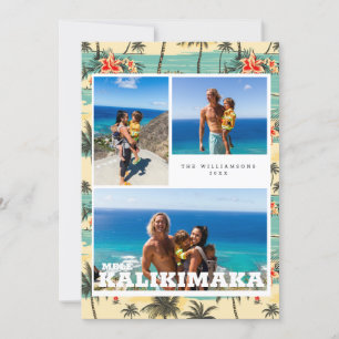 Festiva Tarjeta de vacaciones Mele Kalikimaka de Hawái vin