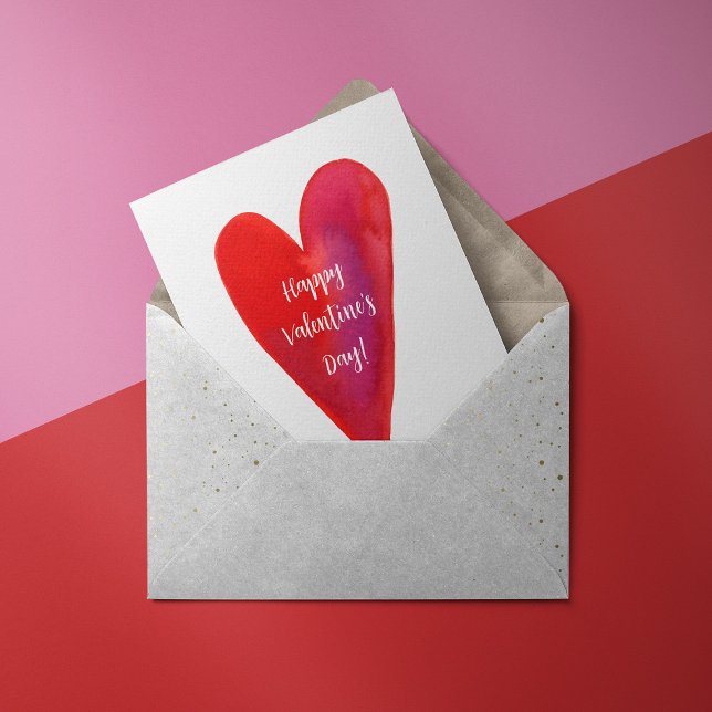 Festiva tarjeta de vacaciones minimalista de acuarela (Subido por el creador)