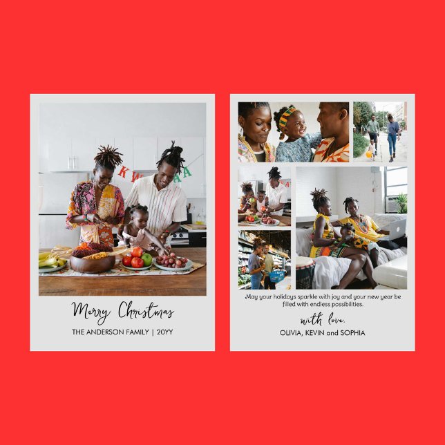 Festiva Tarjeta de vacaciones Minimalista moderna en Colla (Subido por el creador)