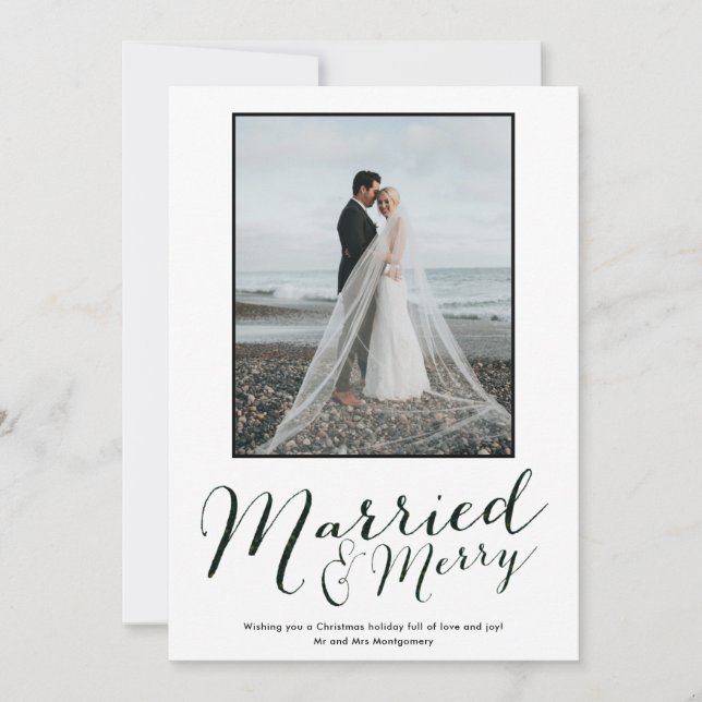 Festiva Tarjeta de vacaciones moderna de Collage de fotos  (Anverso)