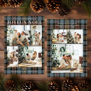 Festiva Tarjeta de vacaciones multifotográfica Joyeux Noel