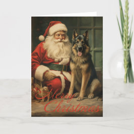 Festiva Tarjeta de vacaciones Navidades Shepherd de Aleman