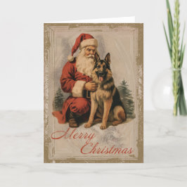 Festiva Tarjeta de vacaciones Navidades Shepherd de Aleman