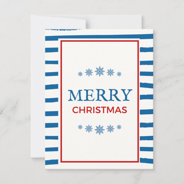 Festiva Tarjeta de vacaciones navideñas (Anverso)