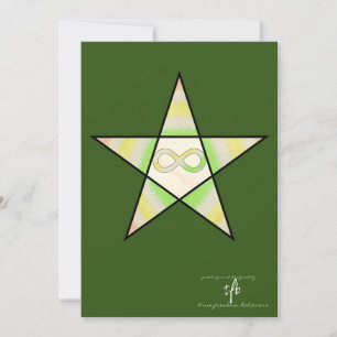Festiva Tarjeta de vacaciones Neurodiversas Parol Bright P