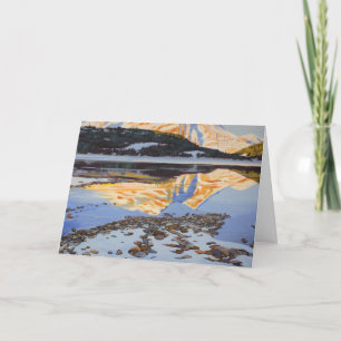 Festiva Tarjeta de vacaciones "Nieve temprana en Kananaski