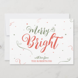 Festiva Tarjeta de vacaciones no fotográfica para Navidade