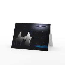 Tarjeta de vacaciones nocturna silenciosa