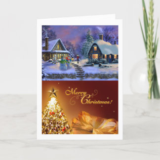 Festiva Tarjeta de vacaciones para difundir alegría y amor