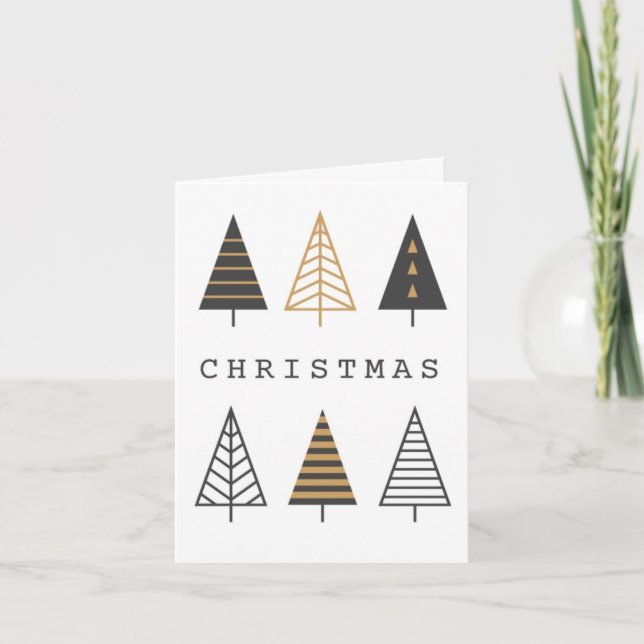 Festiva Tarjeta de vacaciones para navidades (Anverso)