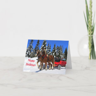 Festiva Tarjeta de vacaciones para Navidades de carreras