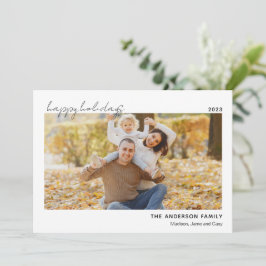 Festiva Tarjeta de vacaciones para Navidades de fotografía