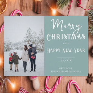 Festiva Tarjeta de vacaciones para Navidades de fotografía