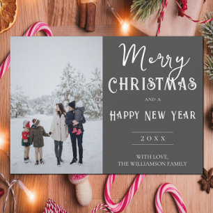 Festiva Tarjeta de vacaciones para Navidades de fotografía
