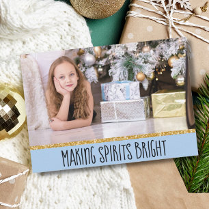 Festiva Tarjeta de vacaciones para Navidades de fotografía