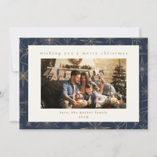 Festiva Tarjeta de vacaciones para Navidades de fotos de P