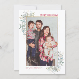 Festiva Tarjeta de vacaciones para Navidades de invierno d