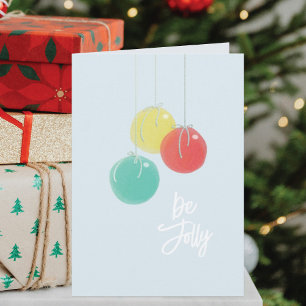 Festiva Tarjeta de vacaciones para Navidades espumosos
