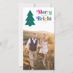 Festiva Tarjeta de vacaciones para Navidades fotográficos 