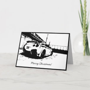 Festiva Tarjeta de vacaciones para Navidades GTR Skyline