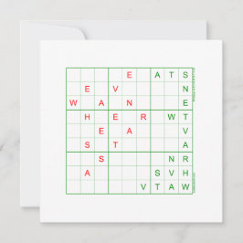 Festiva Tarjeta de vacaciones para Navidades Sudoku - Hemo