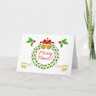 Festiva Tarjeta de vacaciones para Navidades Wreath de Mer