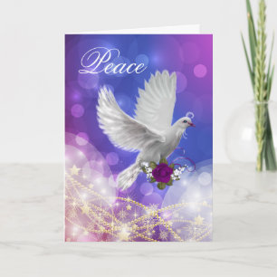 Festiva Tarjeta de vacaciones Peace Dove
