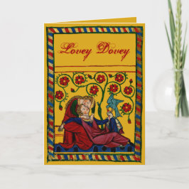 Festiva Tarjeta de vacaciones personalizable Lovey Dovey