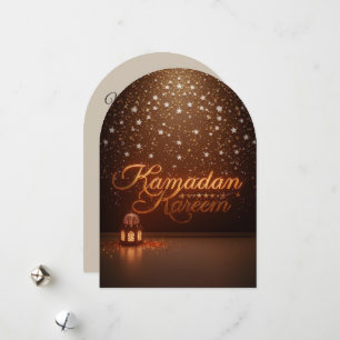 Festiva Tarjeta de vacaciones personalizada Ramadan Kareem