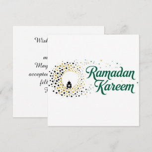 Festiva Tarjeta de vacaciones personalizada Ramadan Kareem