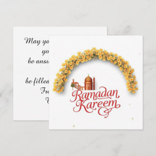 Festiva Tarjeta de vacaciones personalizada Ramadan Kareem