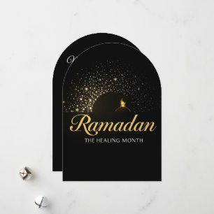 Festiva Tarjeta de vacaciones personalizada Ramadan Mubara