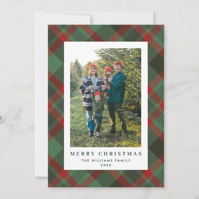 Festiva Tarjeta de vacaciones plana (Anverso)