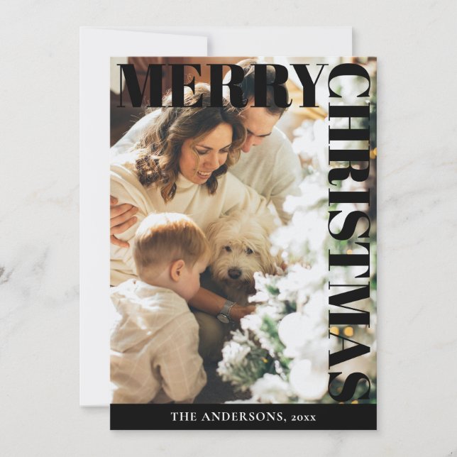 Festiva Tarjeta de vacaciones plana (Anverso)