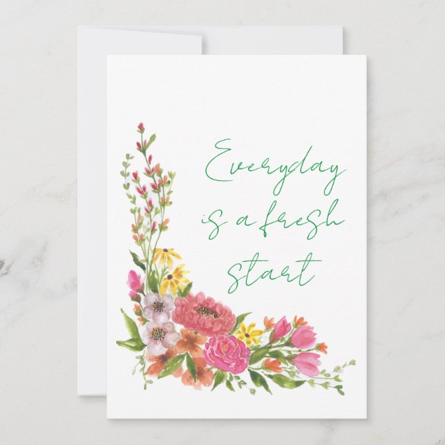 Festiva Tarjeta de vacaciones plana (Anverso)