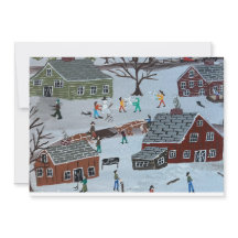 Tarjeta de vacaciones plana