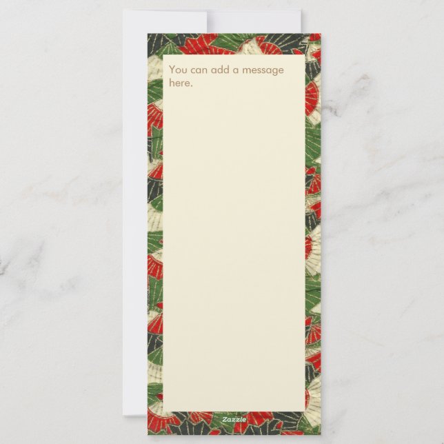 Festiva Tarjeta de vacaciones plana (Reverso)