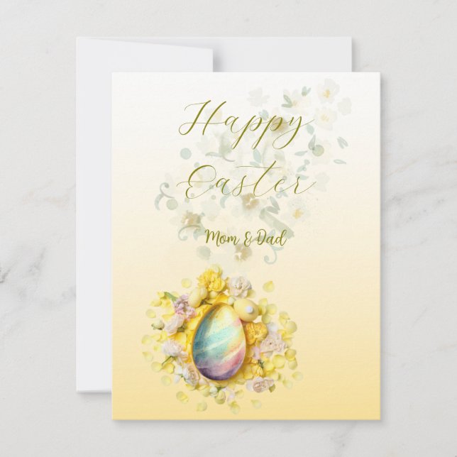 Festiva Tarjeta de vacaciones plana (Anverso)